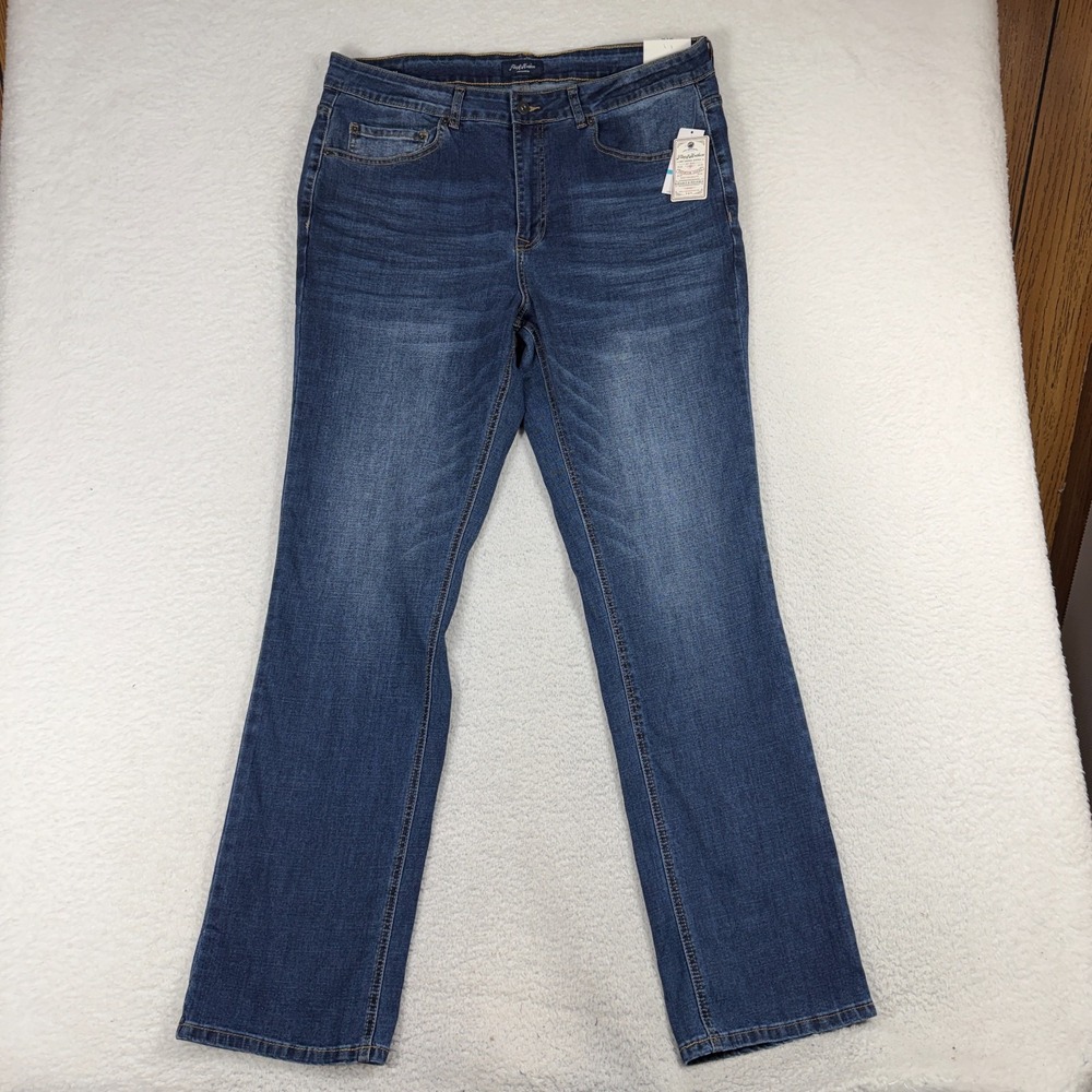 Men Flag & Anthem 36x34 (36.5x32) Nashville Straight Light Wash Blue Jeans NEW